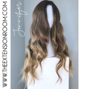 NEW Long Brown Body Wave Synthetic Wig